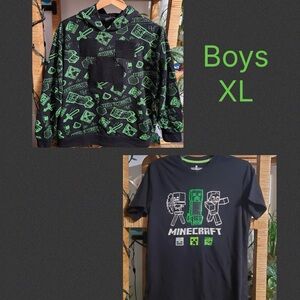 Minecraft T-Shirt / Hoodie Bundle Youth XL 14 18/20
